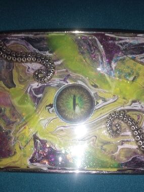 Men/Women's Green Eye Artistic Resin Belt Buckle - Unbranded